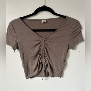 Sunday Best ruched crop tee